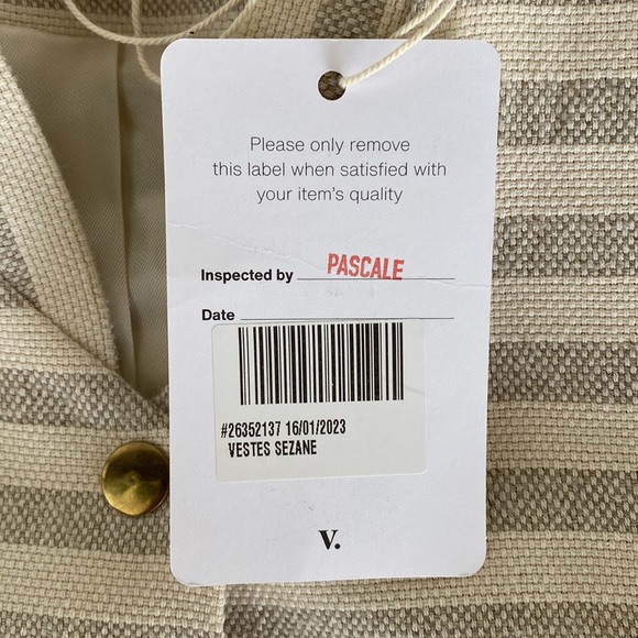 Sezane Teddy Keaton Jacket Size 34 - Picture 7 of 9
